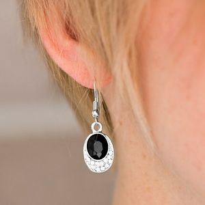 2 for $13 Dainty Black and Rhinestone Earrings